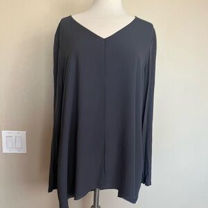 Lysse Charcoal V-Neck Tunic